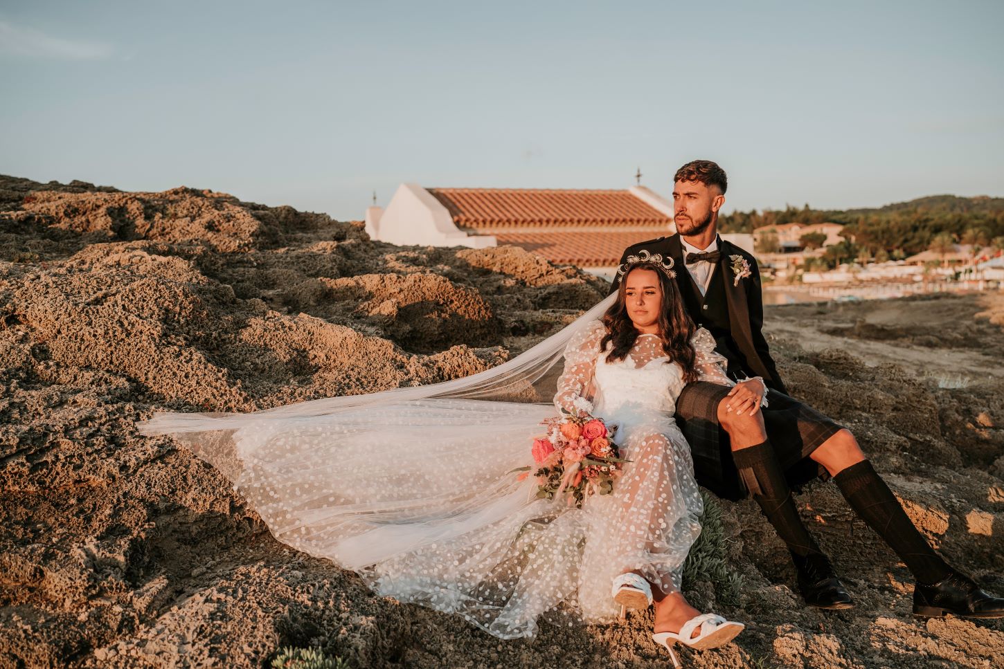 Bride and Groom in Greece