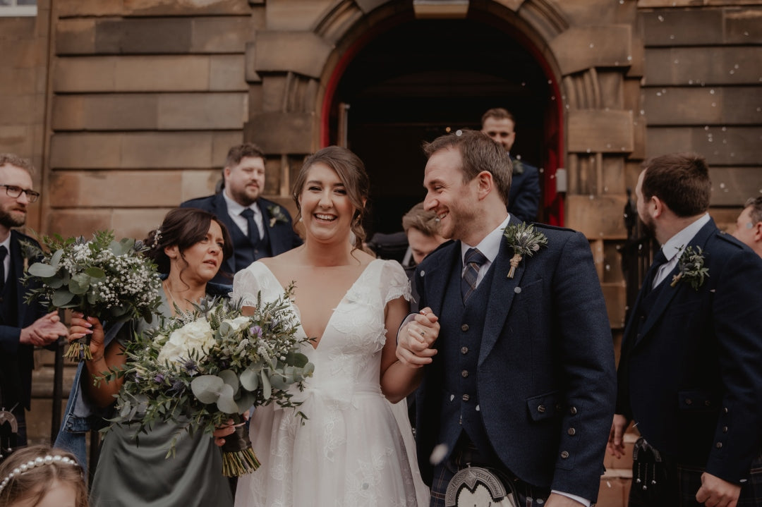 Bride and Groom on wedding day