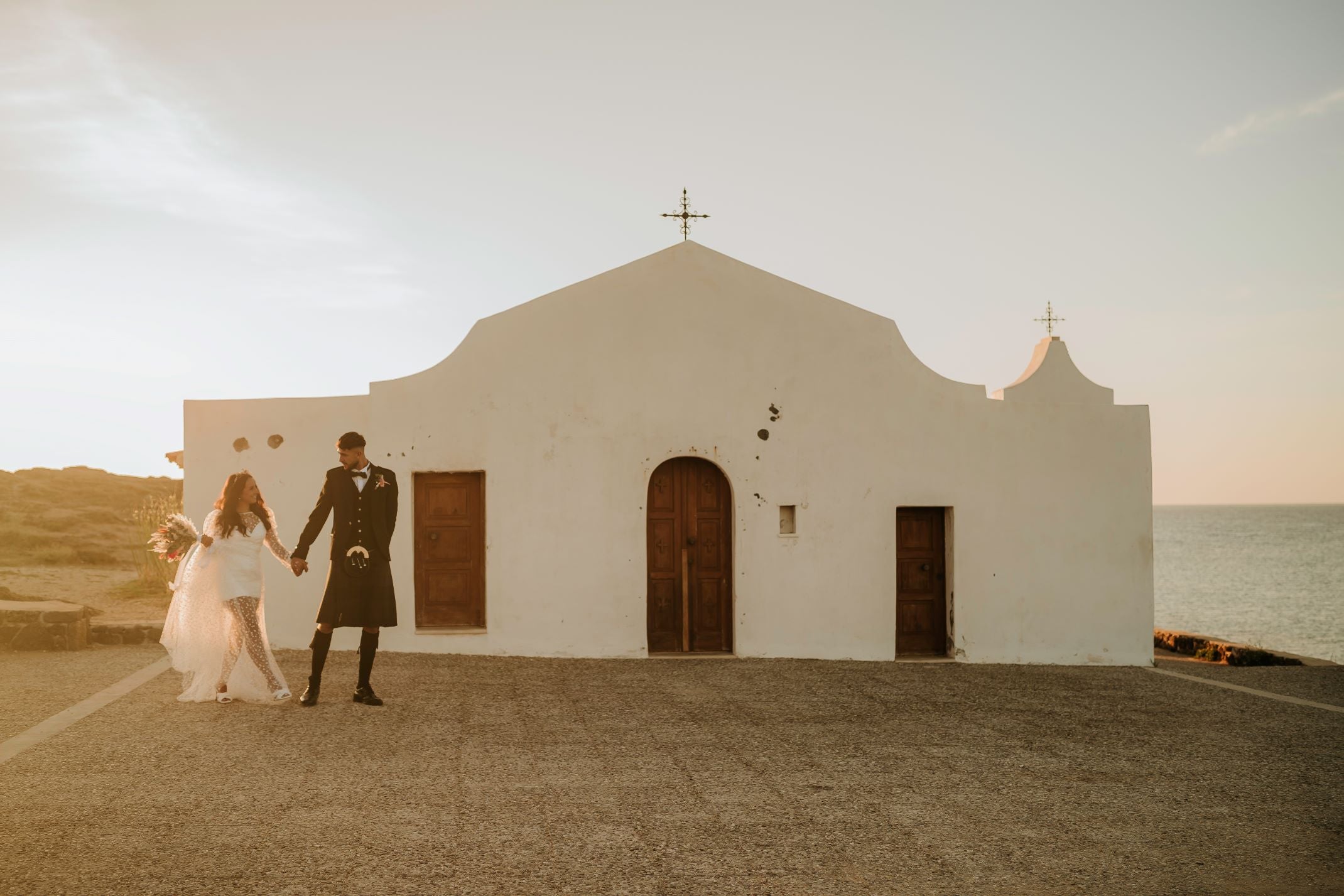 Greece wedding day