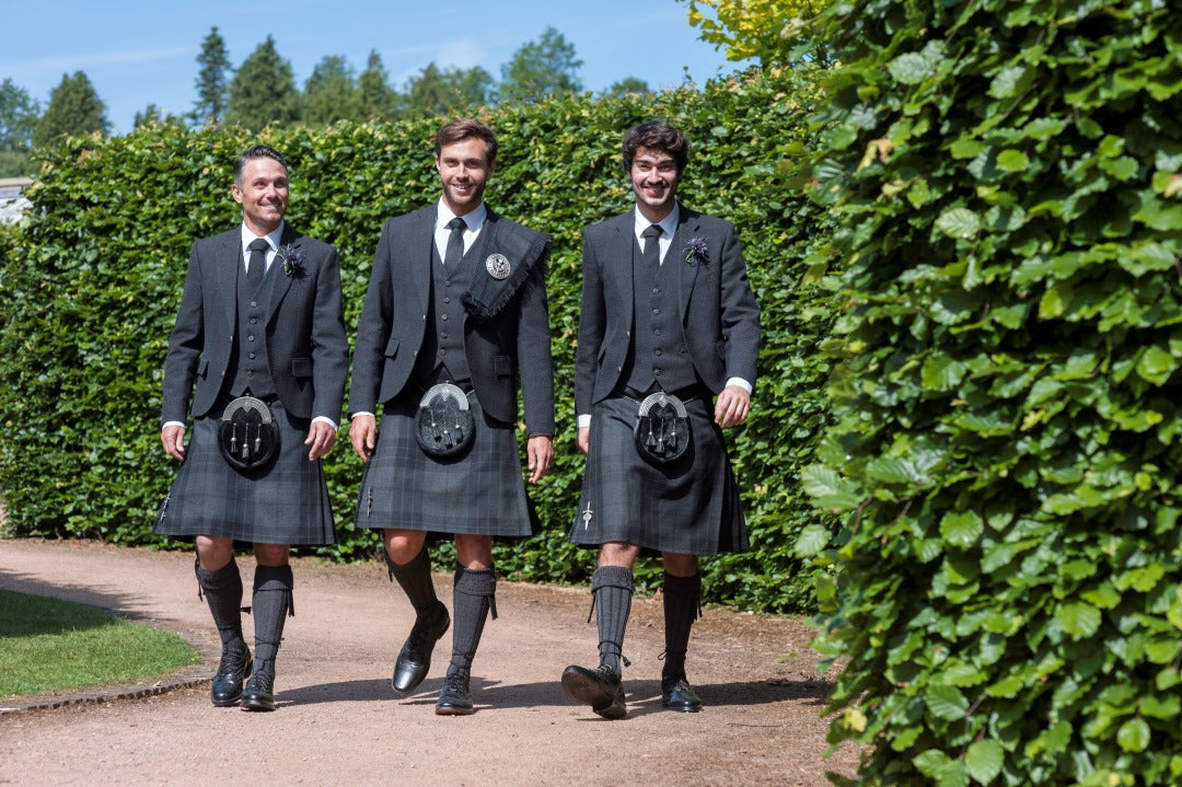Grooms party in kilt outfits