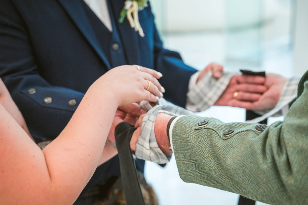 Tartan handfasting ceremony