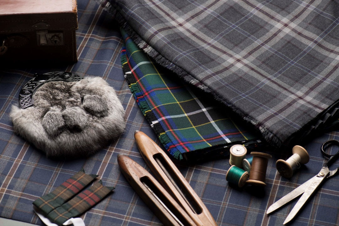Scottish kilt and accessories