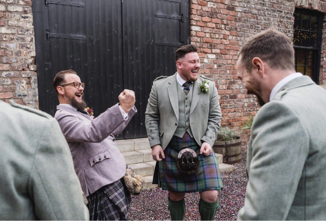 Grooms party kilt outfits
