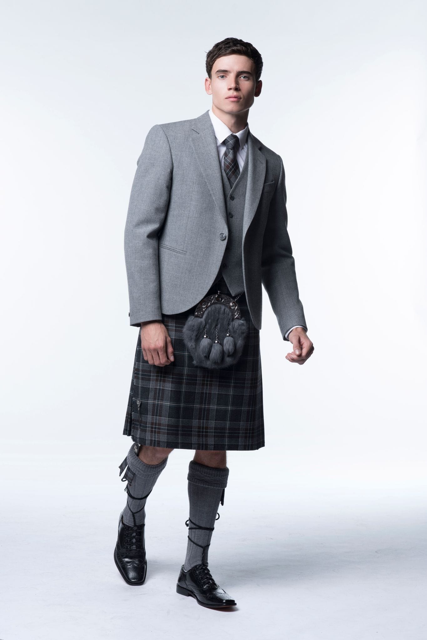 light grey kilt jacket