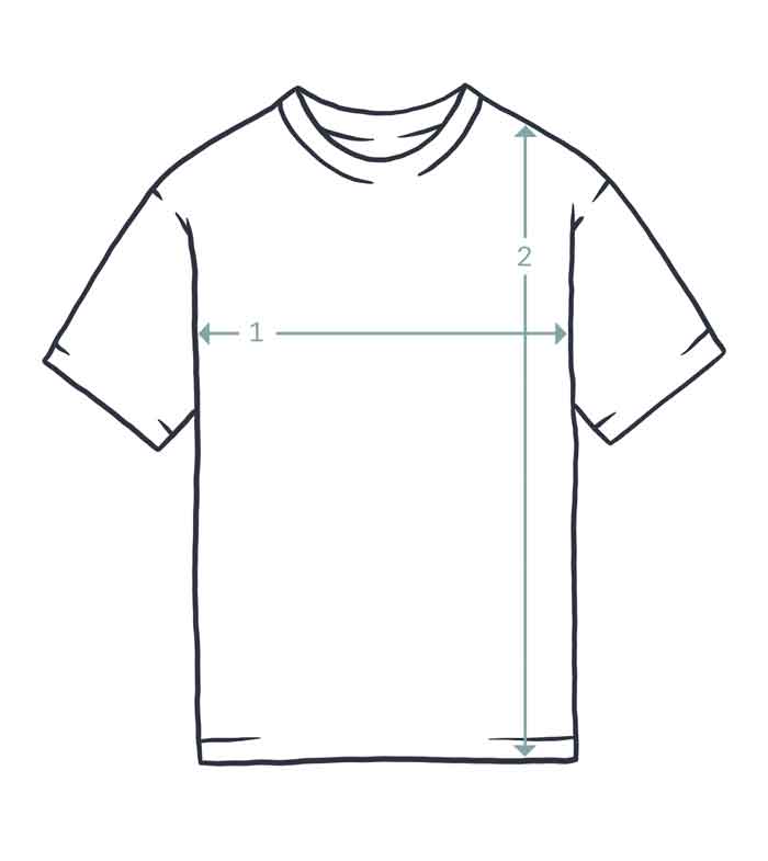 Neptune T-Shirt | Crew neck t-shirt hand printed on front – Art Disco