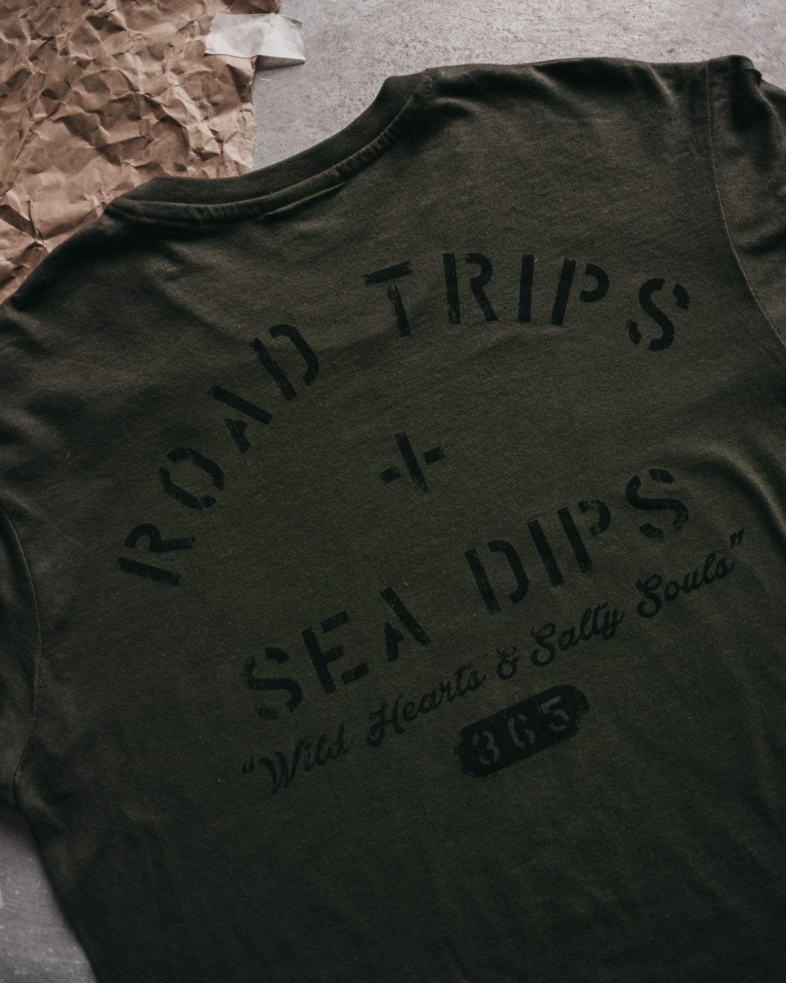 road trips and ocean dips t shirt