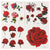 Pack de 4 Tatouages Éphémères Femme – Fleurs et Roses - Main Poignet Cou