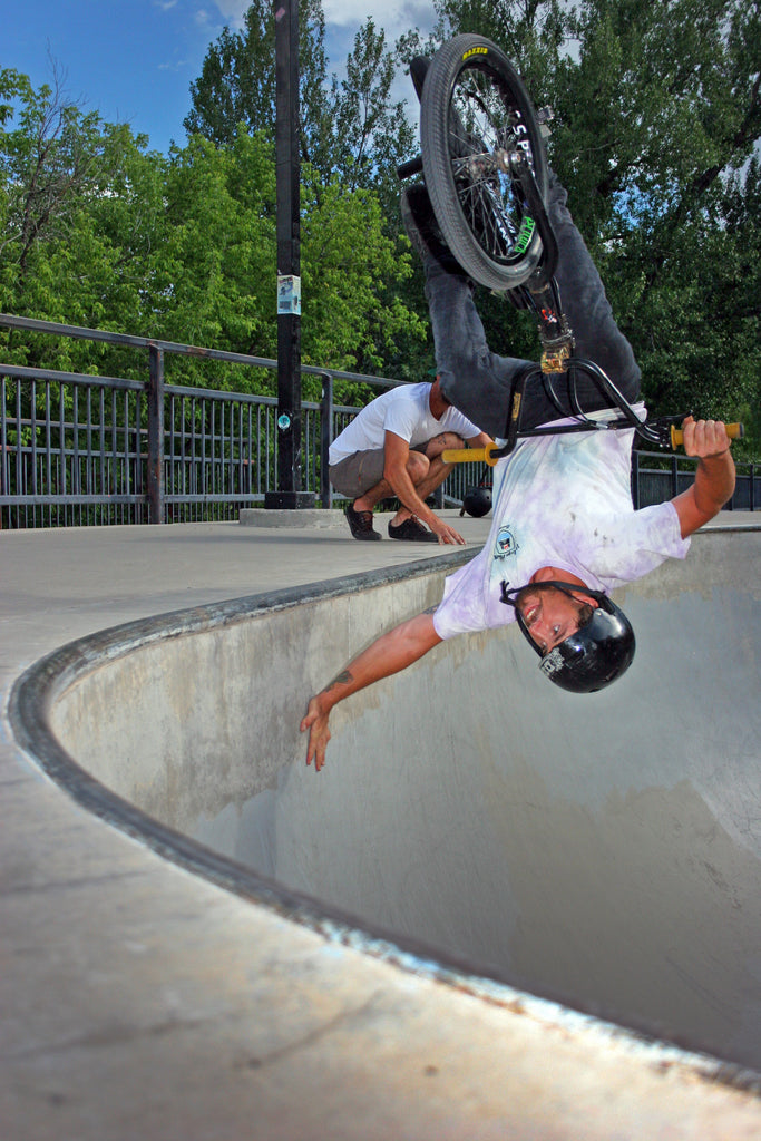 Mat Olson attempting the impossible at Durango Park. Photo Credit: PReston Levi