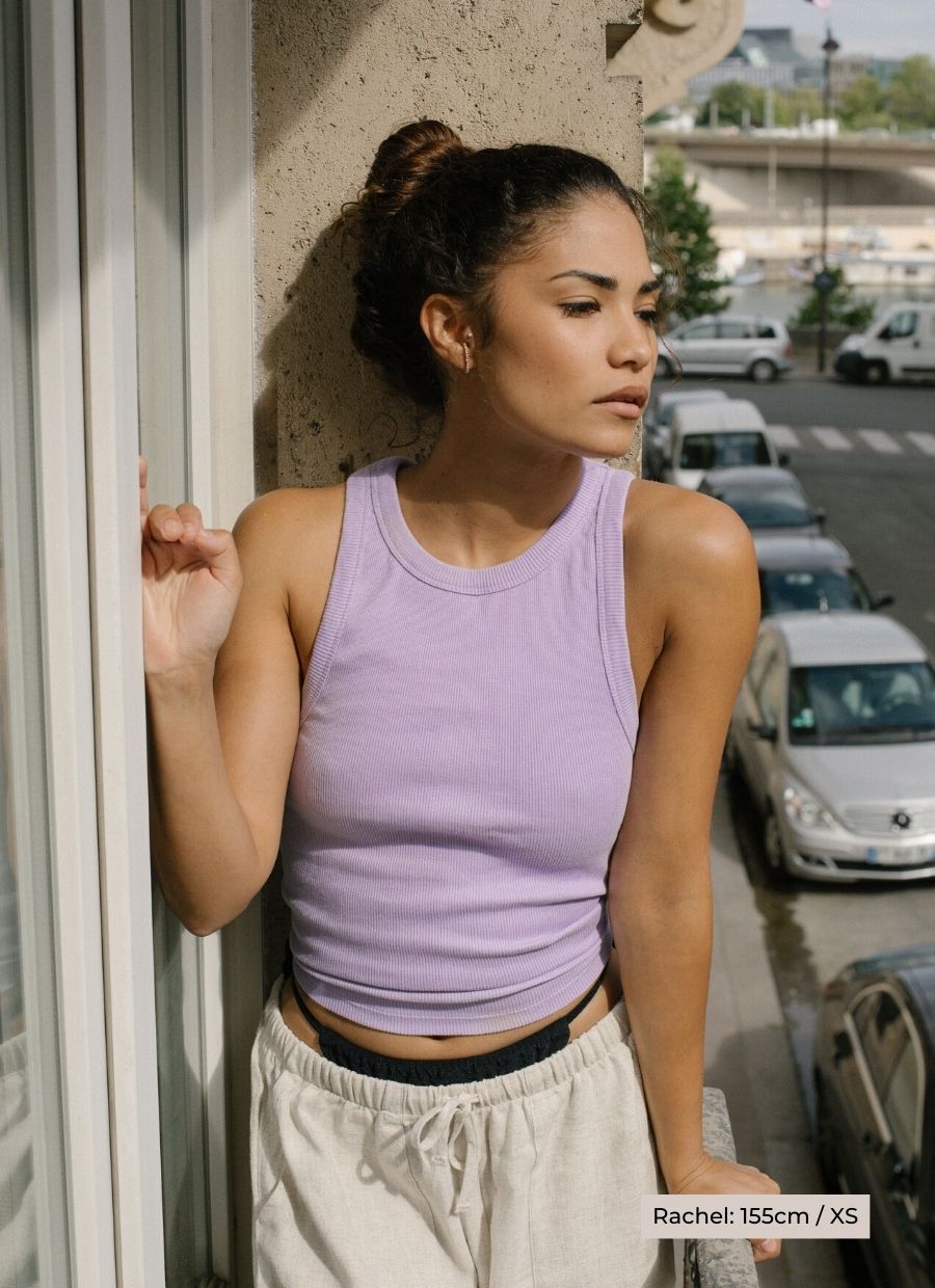 Leah Tank Top - Lilac