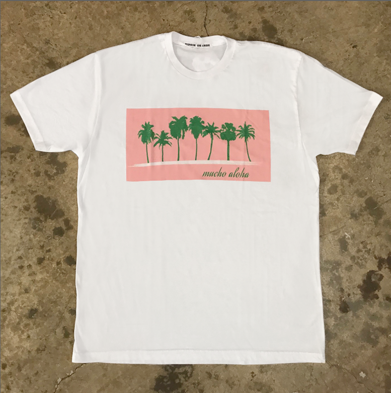 Mucho Aloha - Palm Tree Print Tee | Yokishop