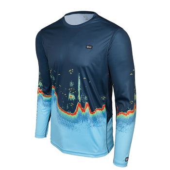 The Bahamas Flag Map Ocean Fishing Shirt UPF 50 Long Sleeve T-shirt Sun UV  Protection Front or Back -  Finland