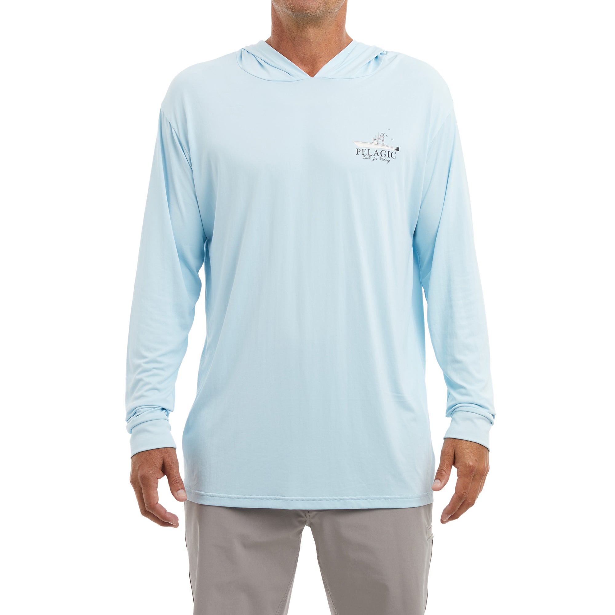Pelagic Men's Fishing Shirts Hoodie Sweatshirts Uv Protection Long