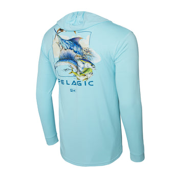 Men's Performance Fishing Shirt - Marine Charts