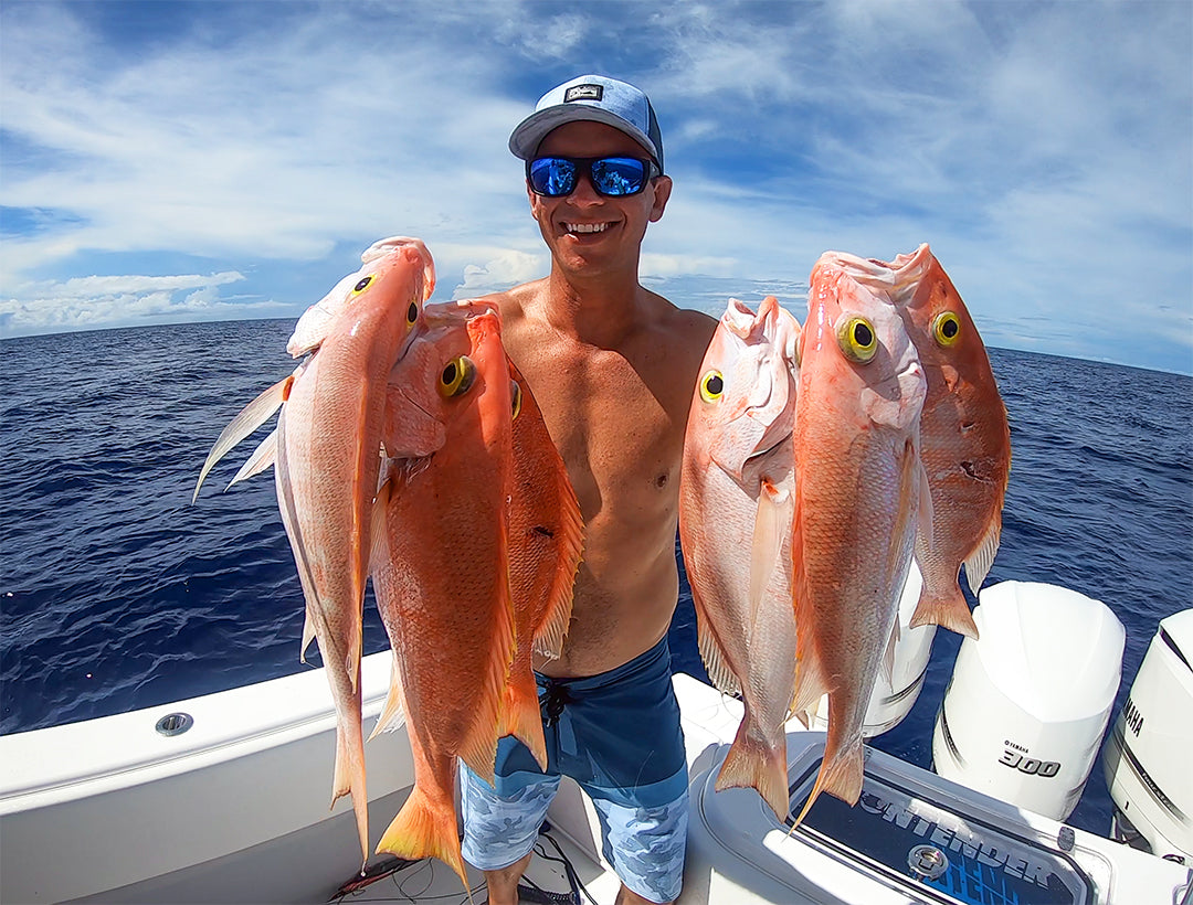 Yellow Eye Snapper Fishing Deep Dropping Bimini Bahamas 