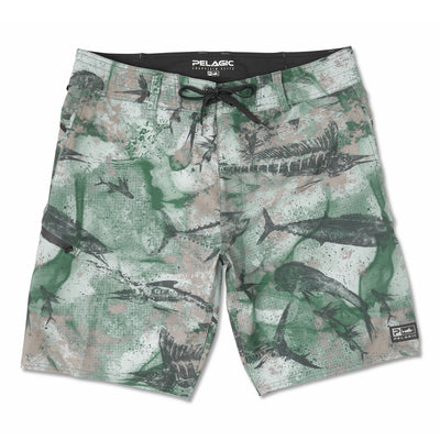 PELAGIC YOUTH BLUE WATER FISH CAMO FISHING SHORTS STACKED – Big