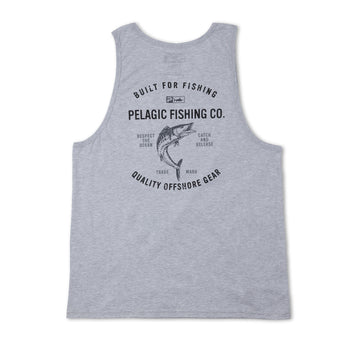 Men's Fishing Tank Tops Salty Joe's Where Fish Go to Die Tank Top 4X-Large / White