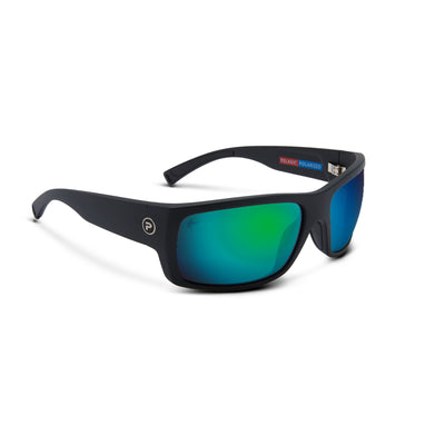 Pelagic Fish Whistle Polarized Sunglasses Black (Blue Glass)