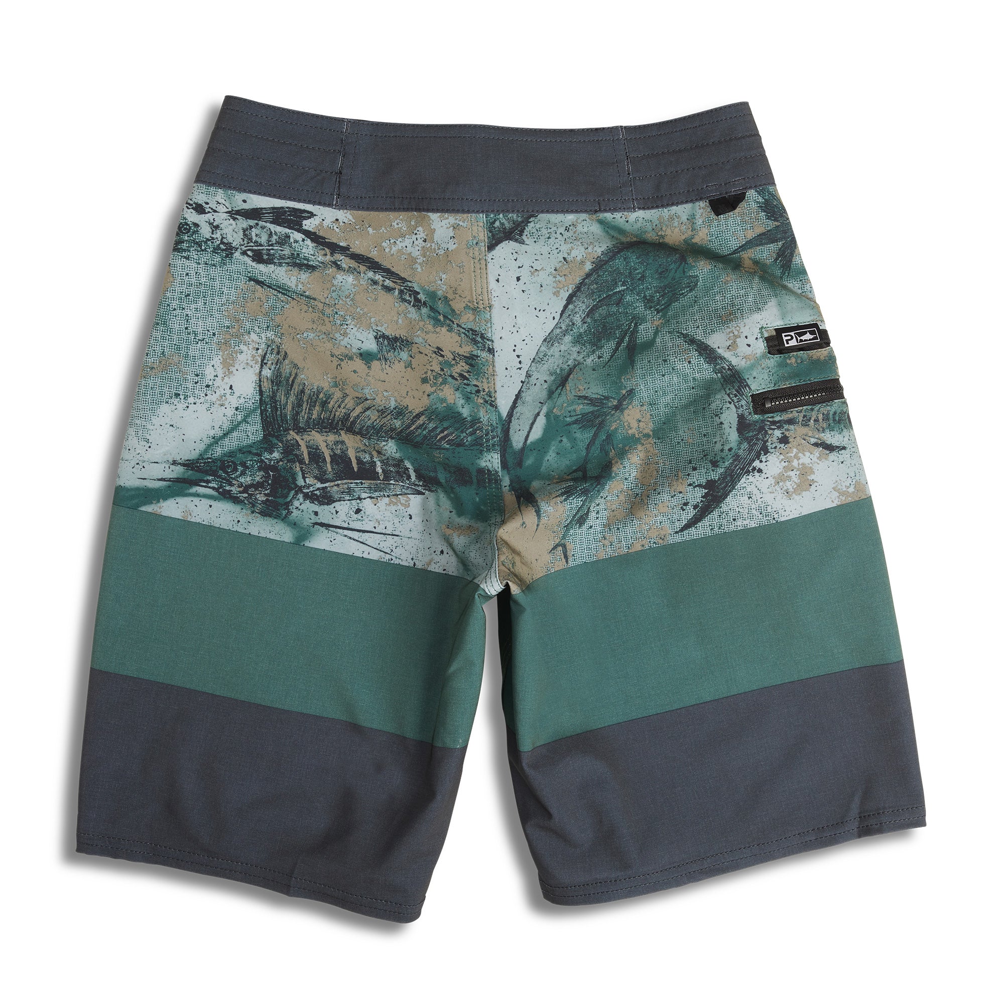 Pelagic Blue Water Camo Fishing Shorts