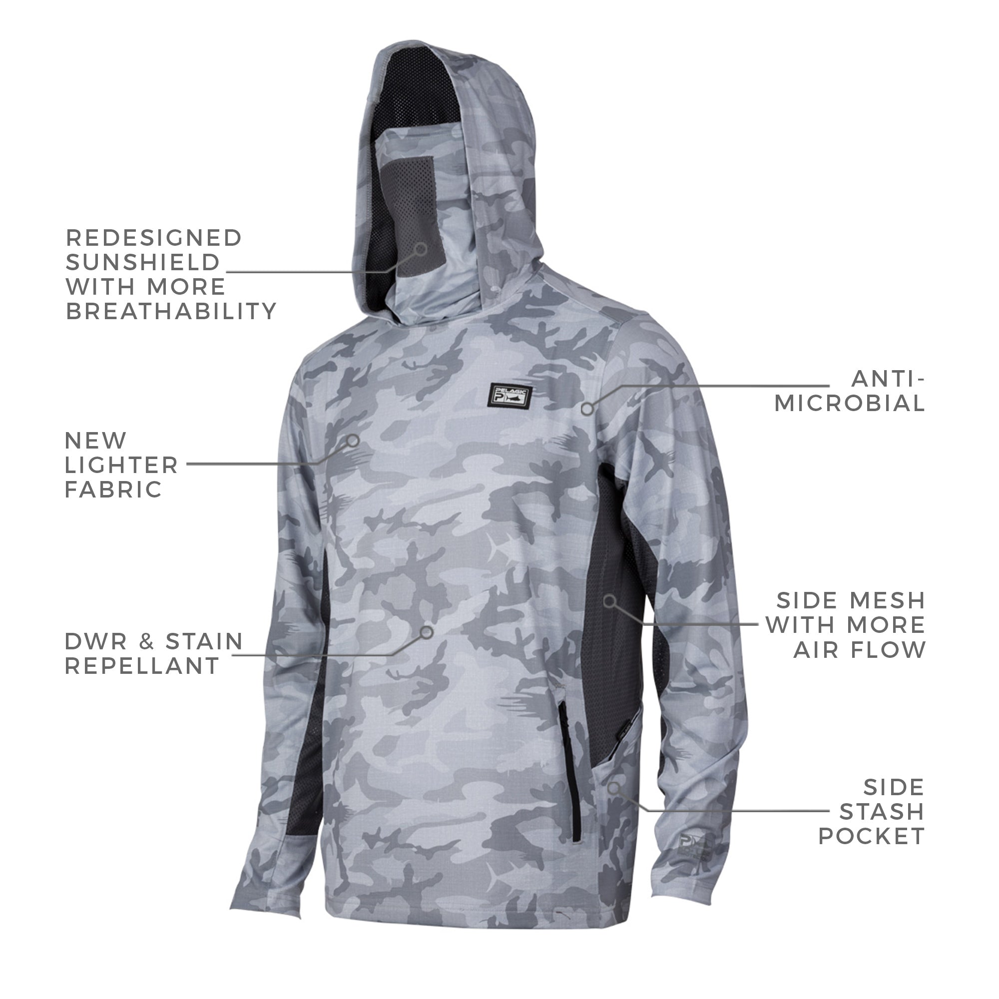 camo fishing hoodie