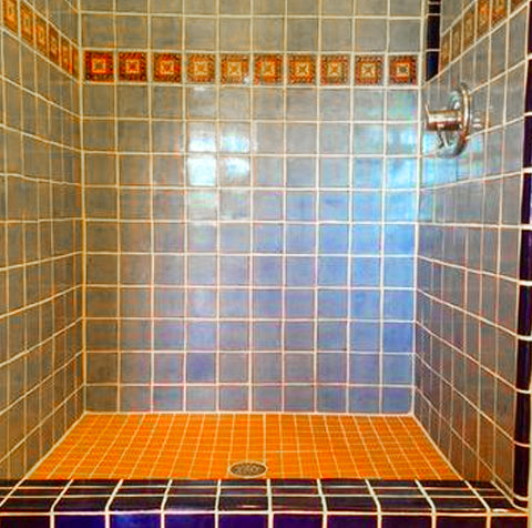 Mexican tile showers