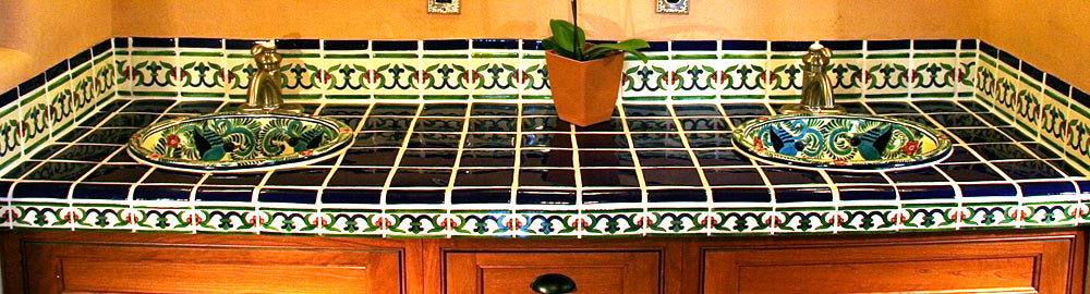 Mexican tile countertop