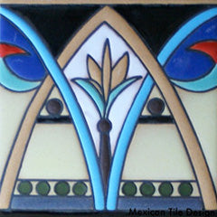Prima Raised Relief Malibu Style Mexican Tile
