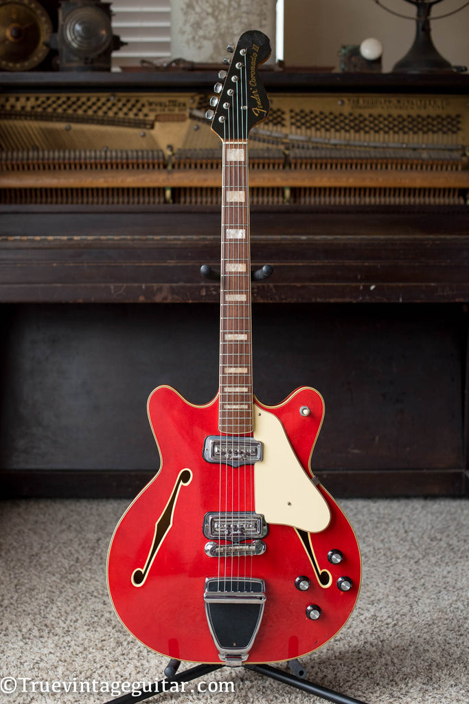 Vintage 1967 Fender Coronado II Cherry Red guitar – True Vintage Guitar
