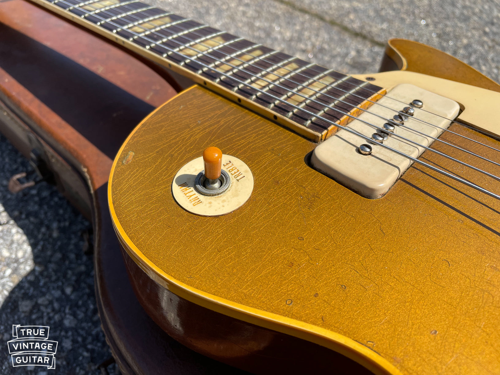 Vintage Gibson Les Paul guitars gold top