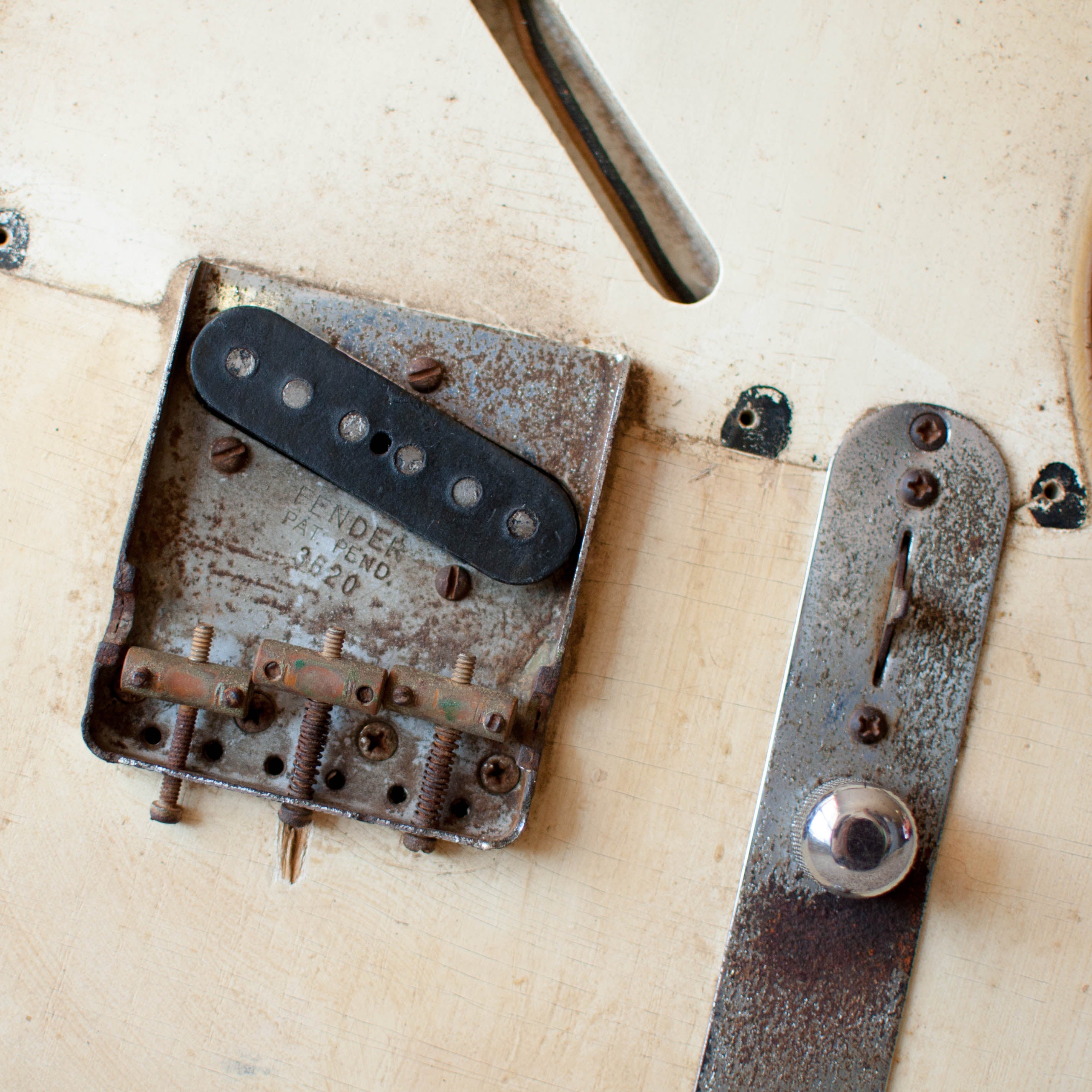 1952 Fender Telecaster bridge plate