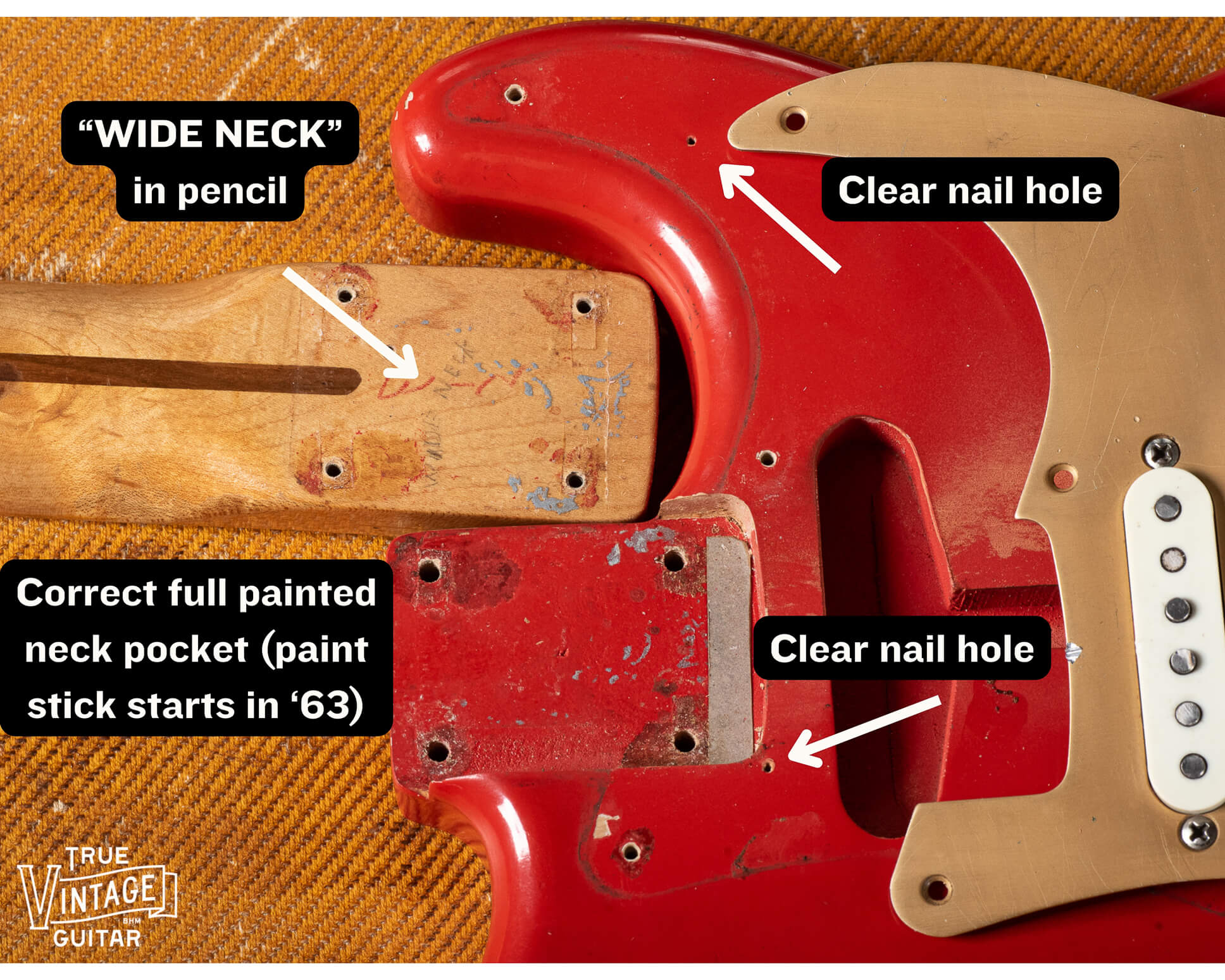 1950s Fender Stratocaster authentication