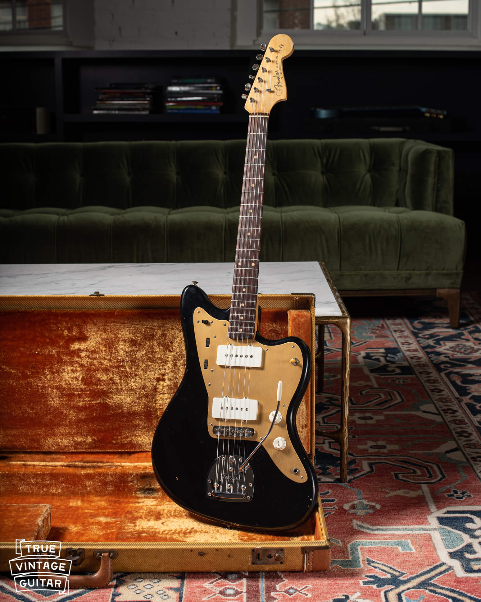 1959 Fender Jazzmaster Black with gold pickguard