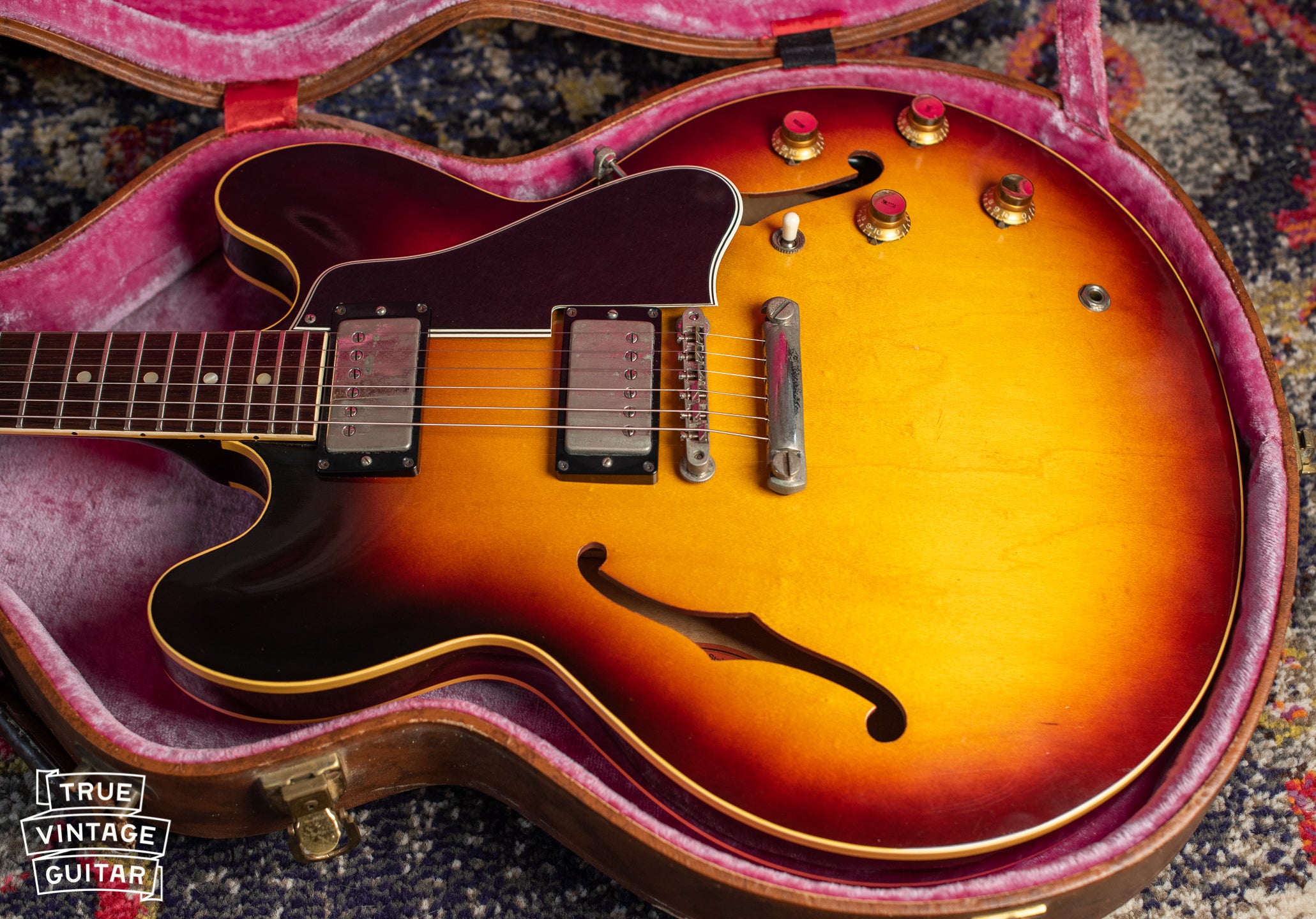 1960 Gibson ES-335 guitar, dot neck, stop tail