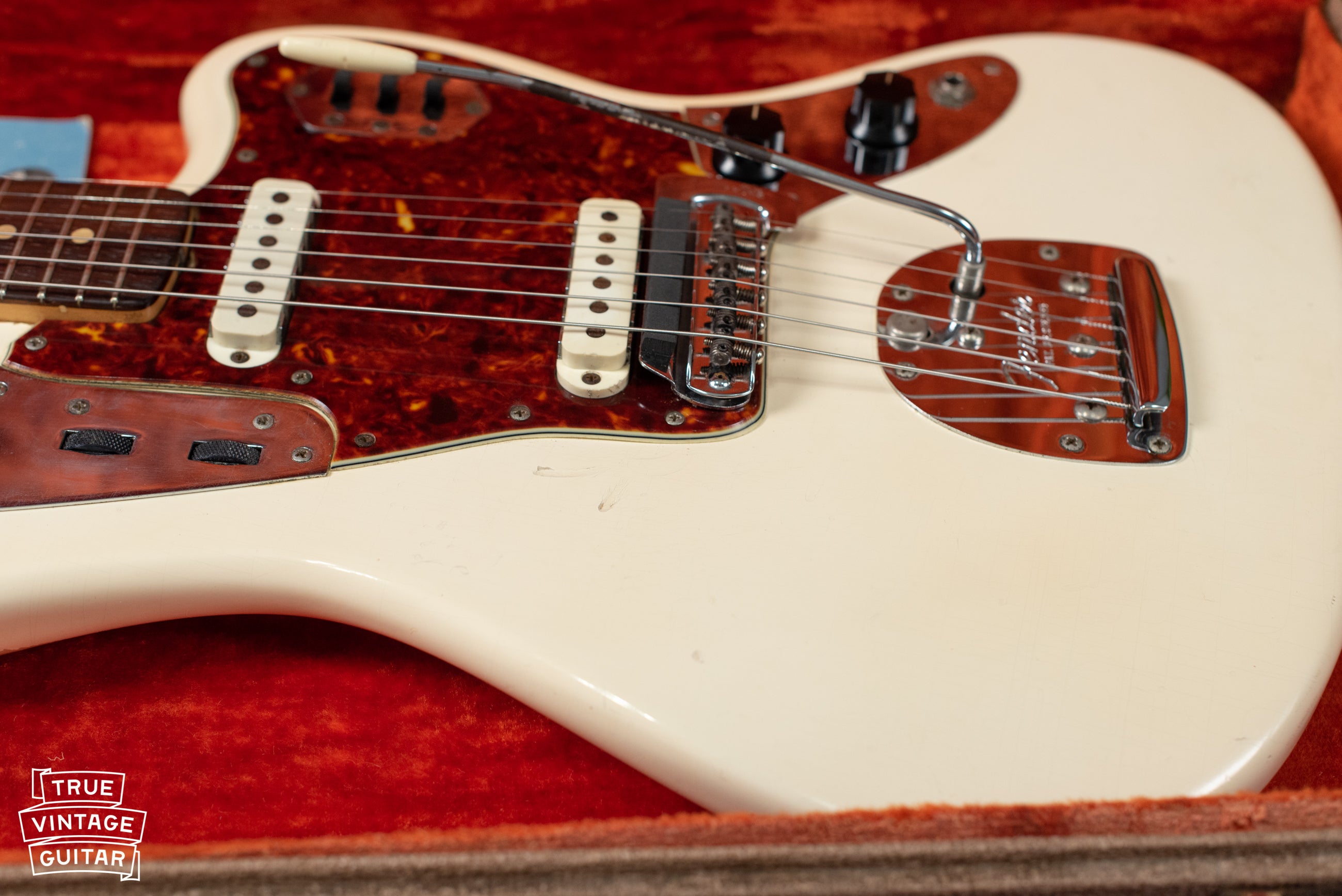 1962 Fender Jaguar Olympic White cream white finish