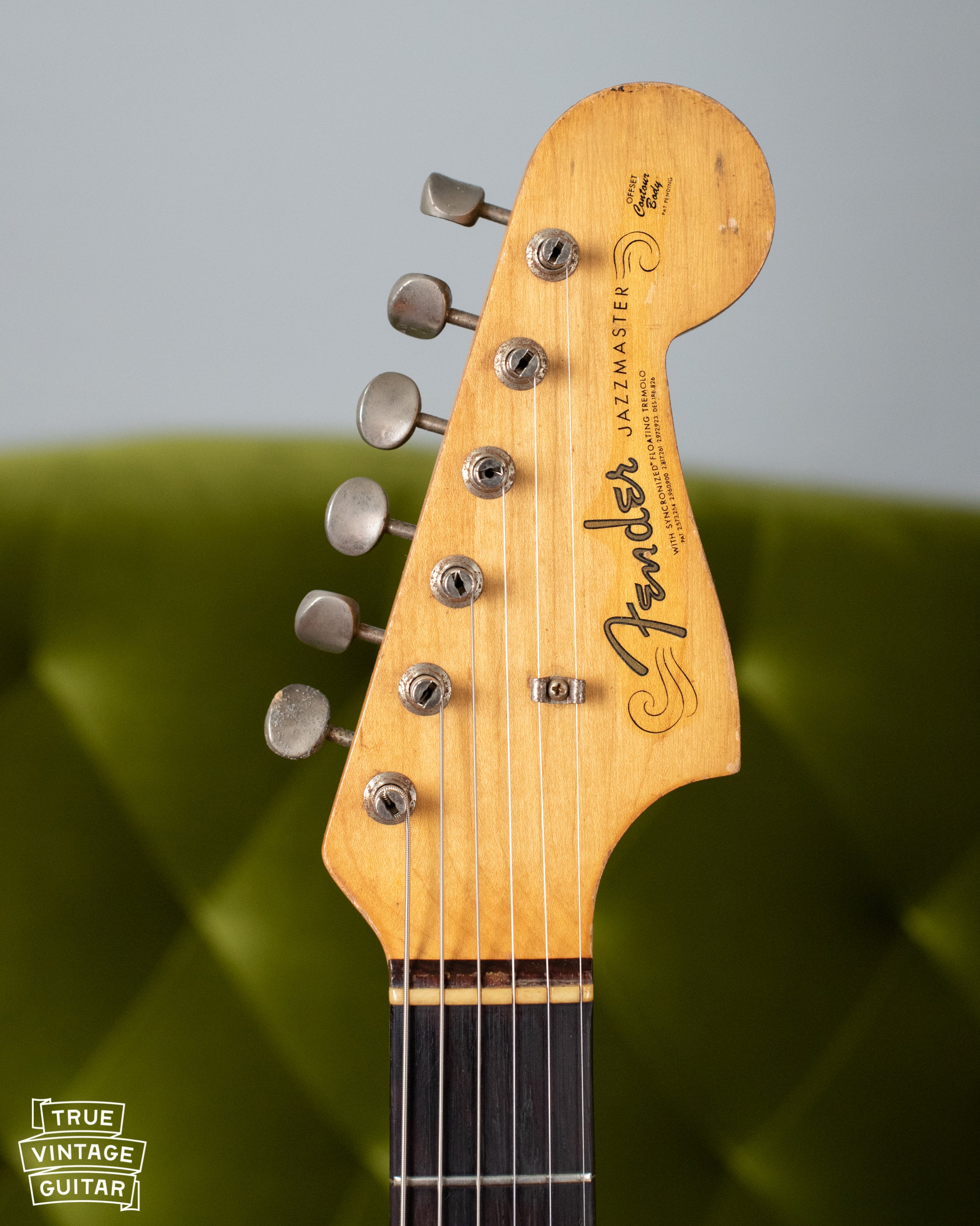 1963 Fender Jazzmaster neck headstock