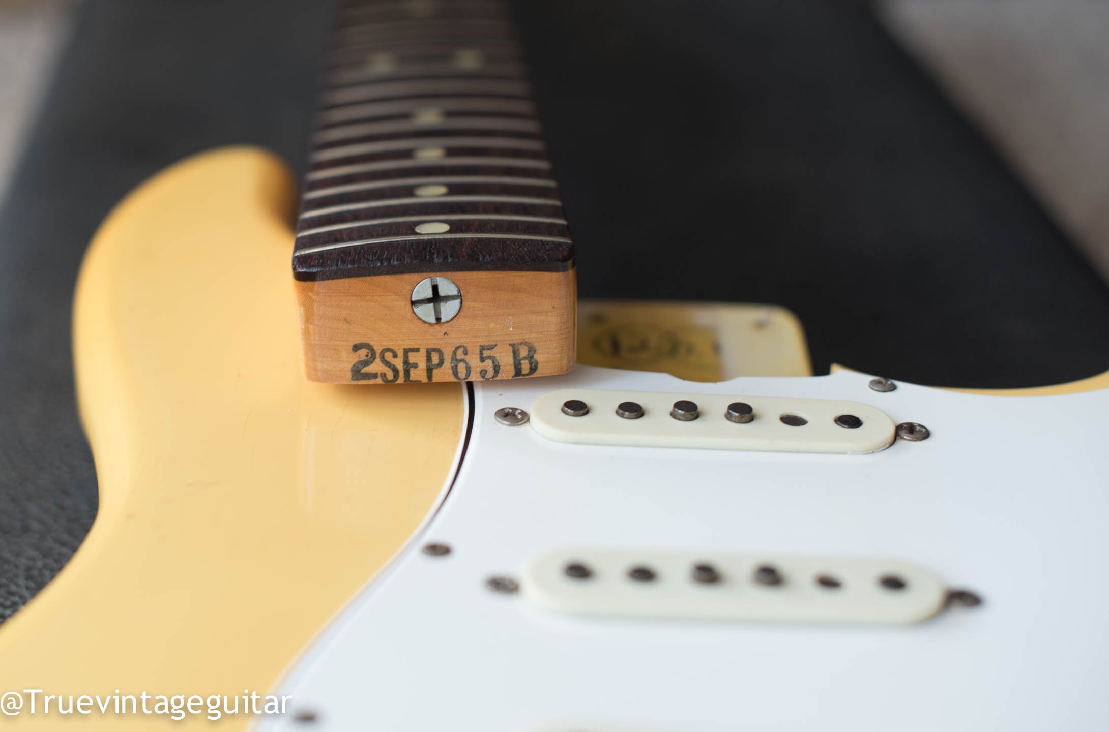 Fender Stratocaster dating neck heel date stamp