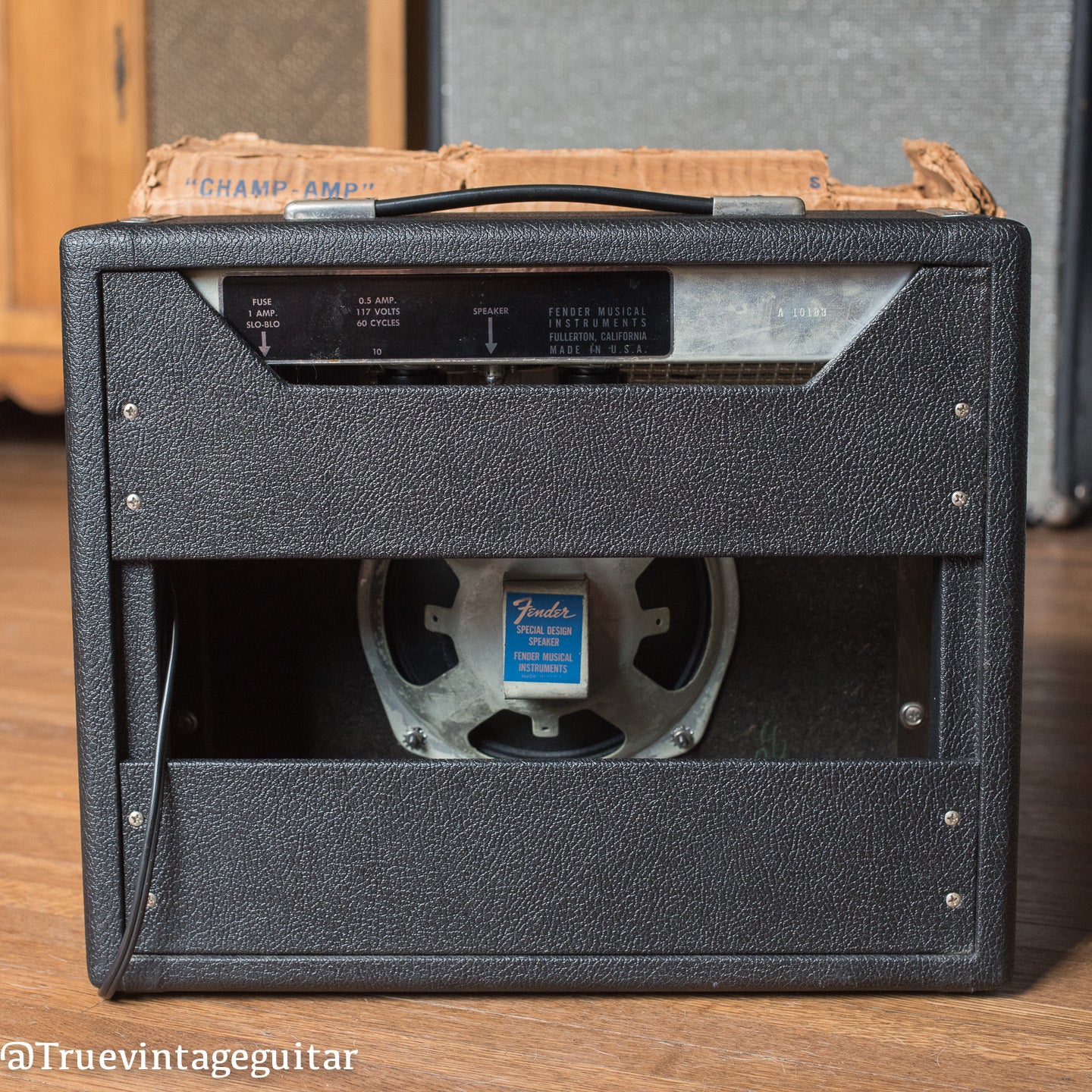 Vintage Fender Champ guitar amp