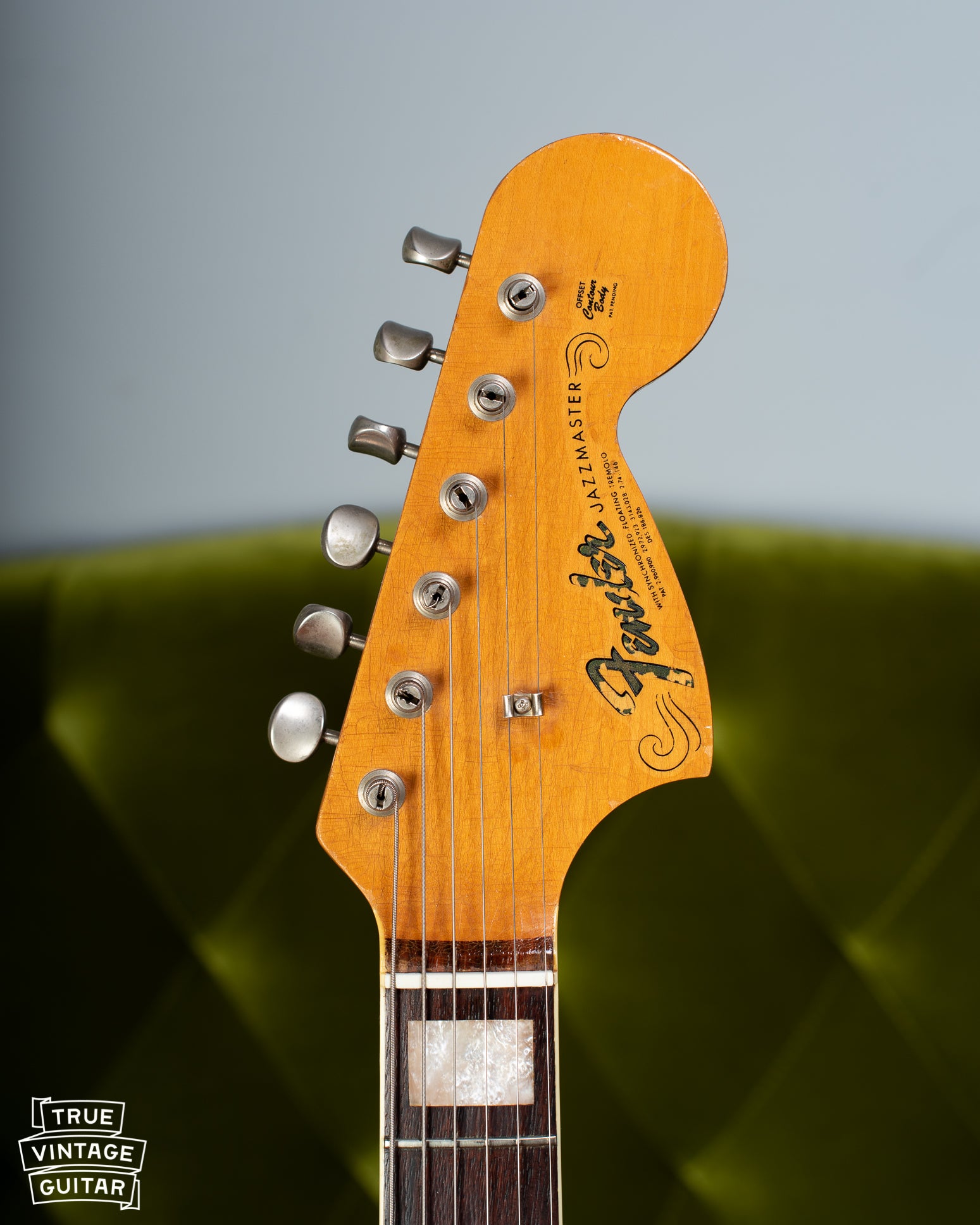 Natural finish headstock Blond Jazzmaster 1967