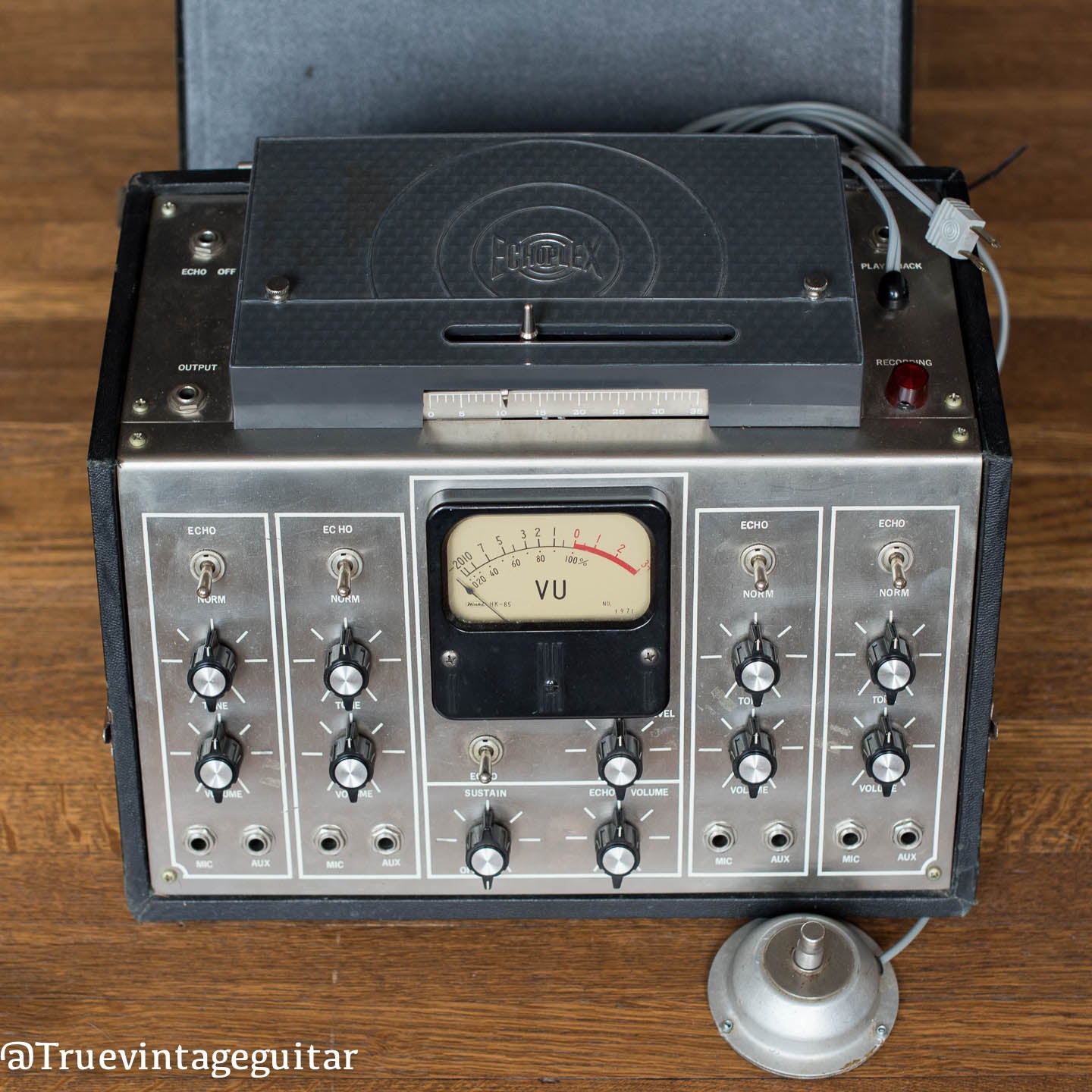 Maestro Echoplex tape machine, vu meter