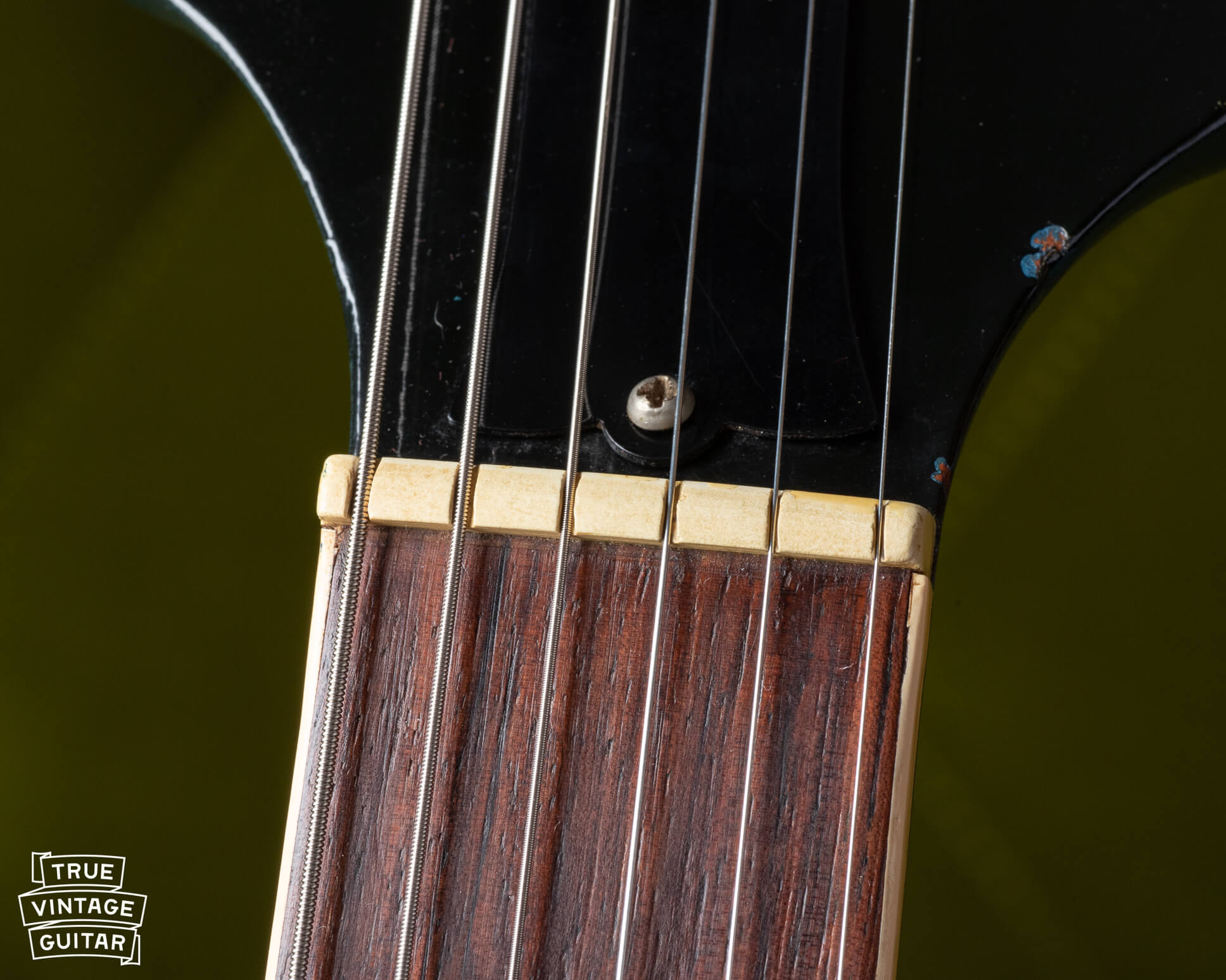 Corian nut on 1966 Gibson Trini Lopez Standard