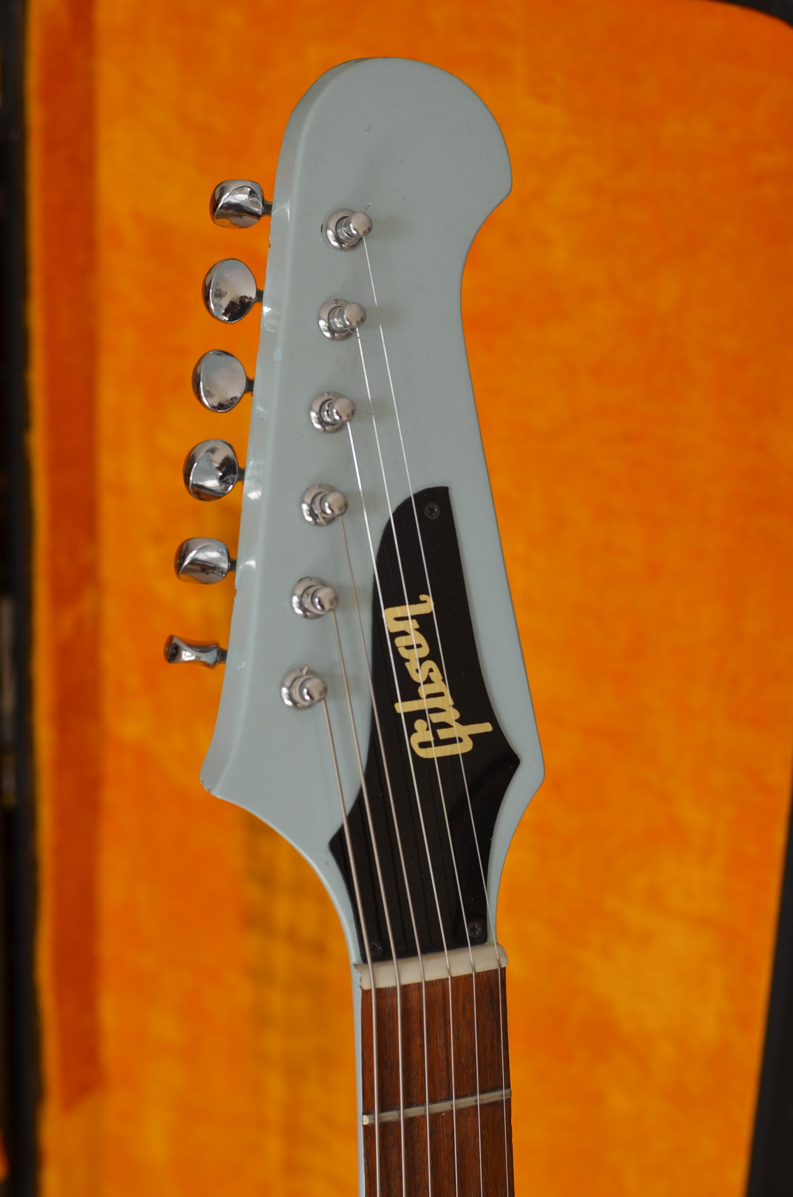 Gibson non-Reverse Firebird headstock Frost Blue