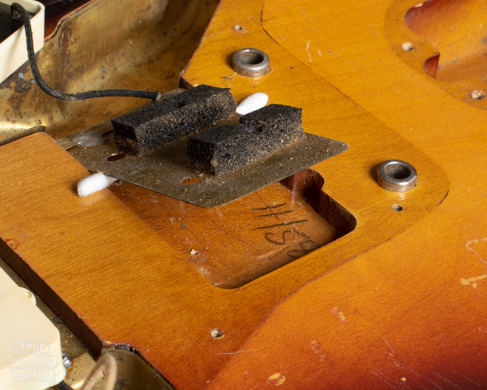 1959 Jazzmaster bridge pickup cavity date 11/58