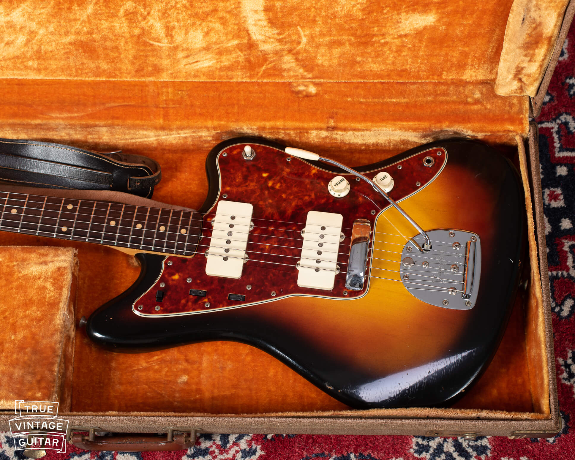 1960 Fender Jazzmaster with lightly faded red Sunburst finish