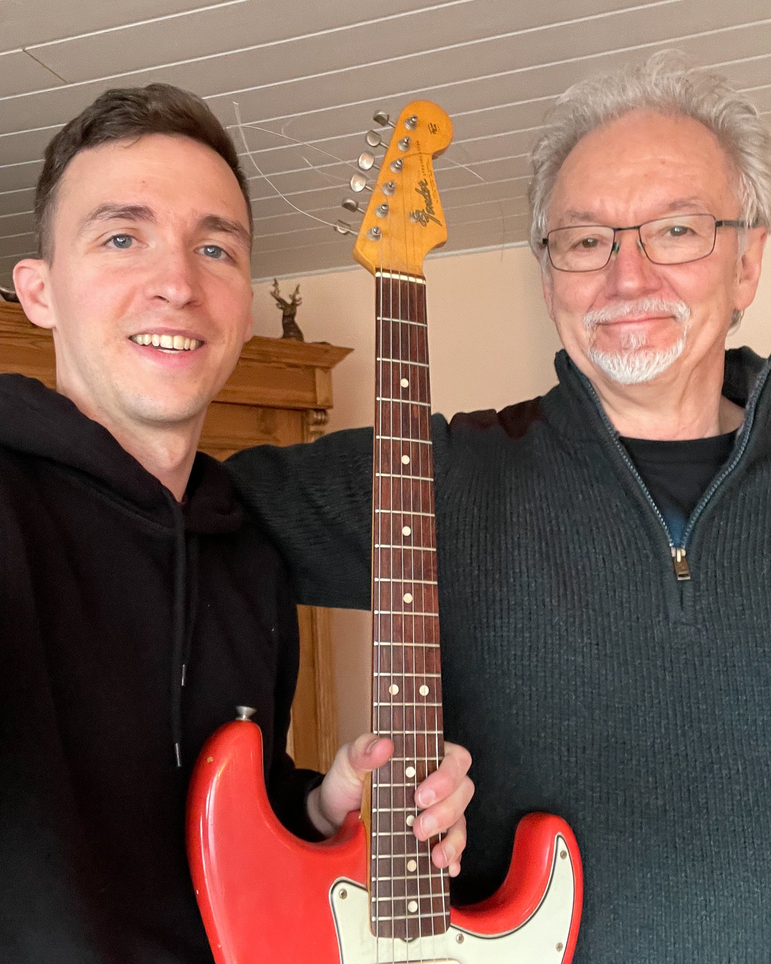 Fender guitar collector buys Fender Stratocaster 1965 Fiesta Red