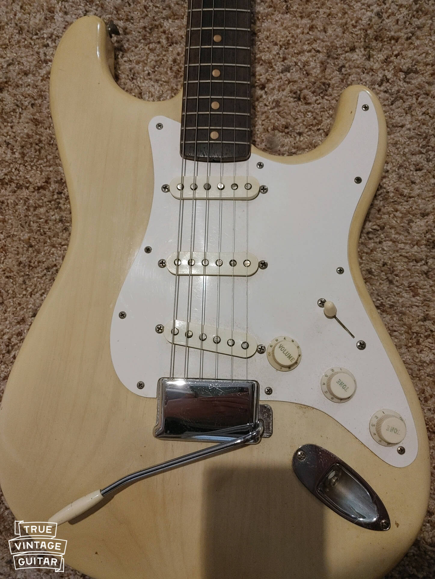 Fender Stratocaster 1959 with Blond cream white color