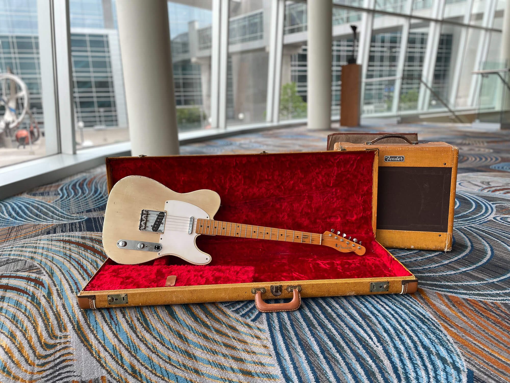 1958 Fender Telecaster and Fender amplifier in Nebraska
