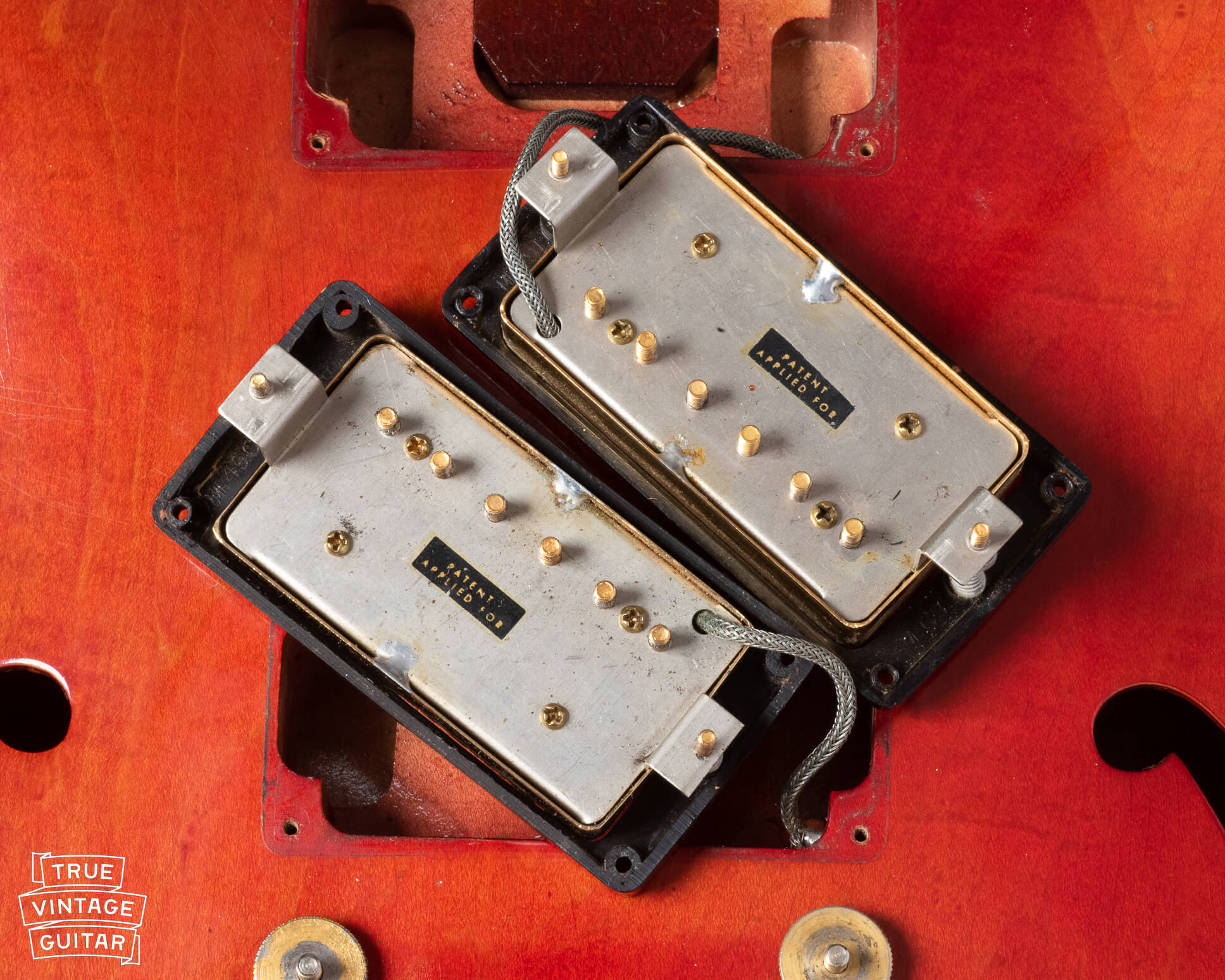 PAF Patent Applied For Gibson Humbucking pickups from 1959