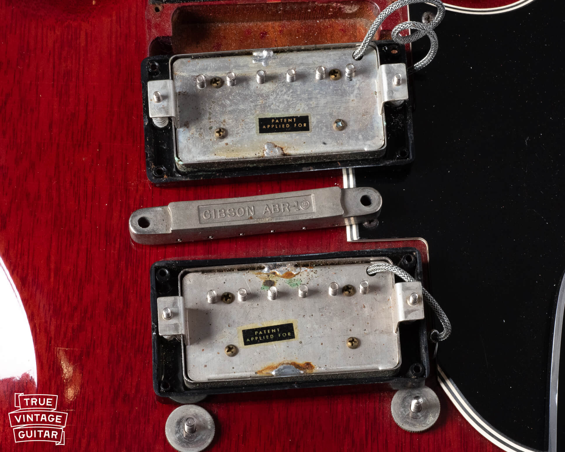 Gibson PAF Patent Applied For humbucking pickup resistance readings