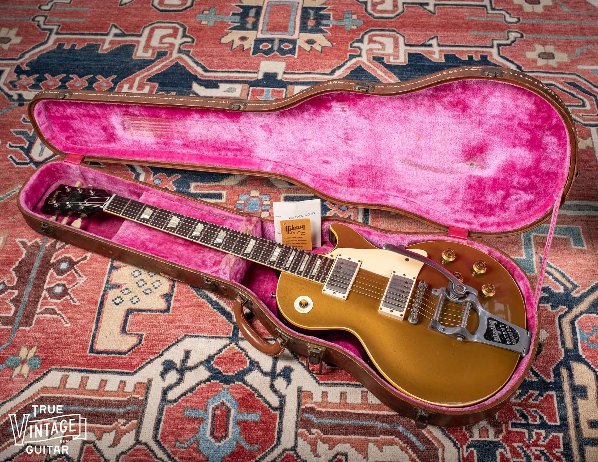 1958 Goldtop Les Paul with factory Bigsby tailpiece