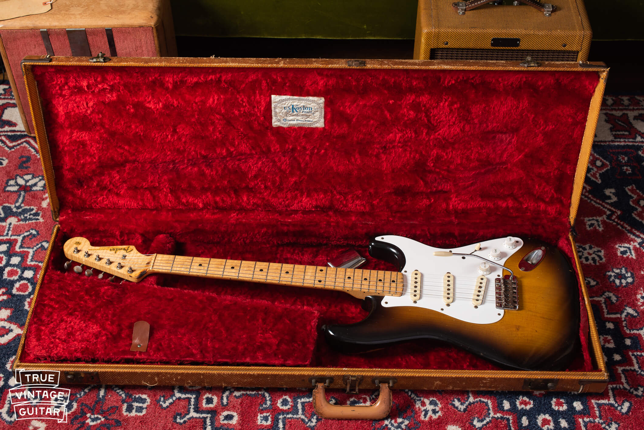 1957 Fender Stratocaster in original tweed case