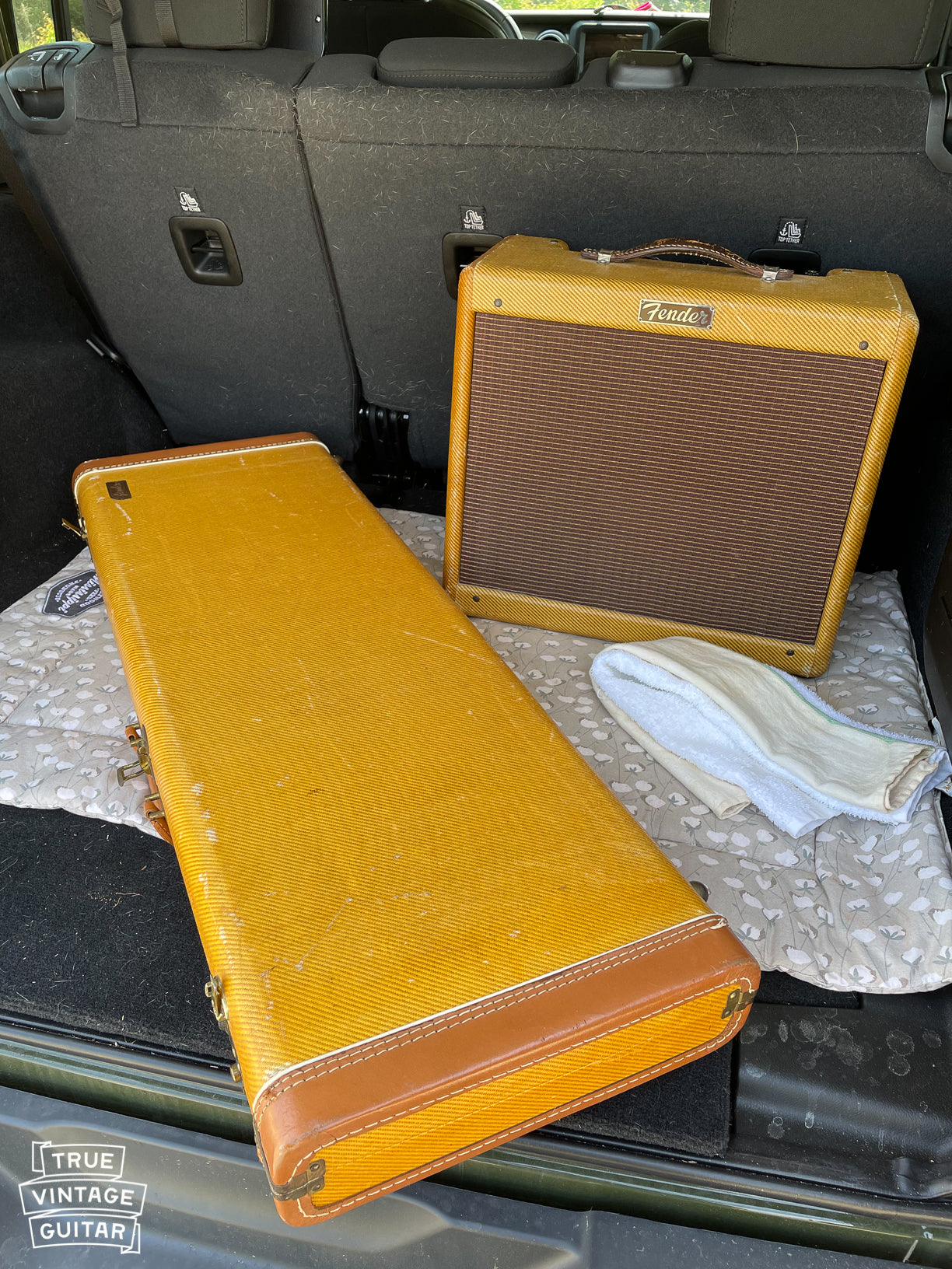 Vintage Fender tweed case tweed Princeton amp